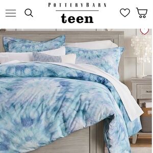 Pottery Barn Teen Tie-Dye Dreams Duvet Cover and 2 Shams  Queen/Full